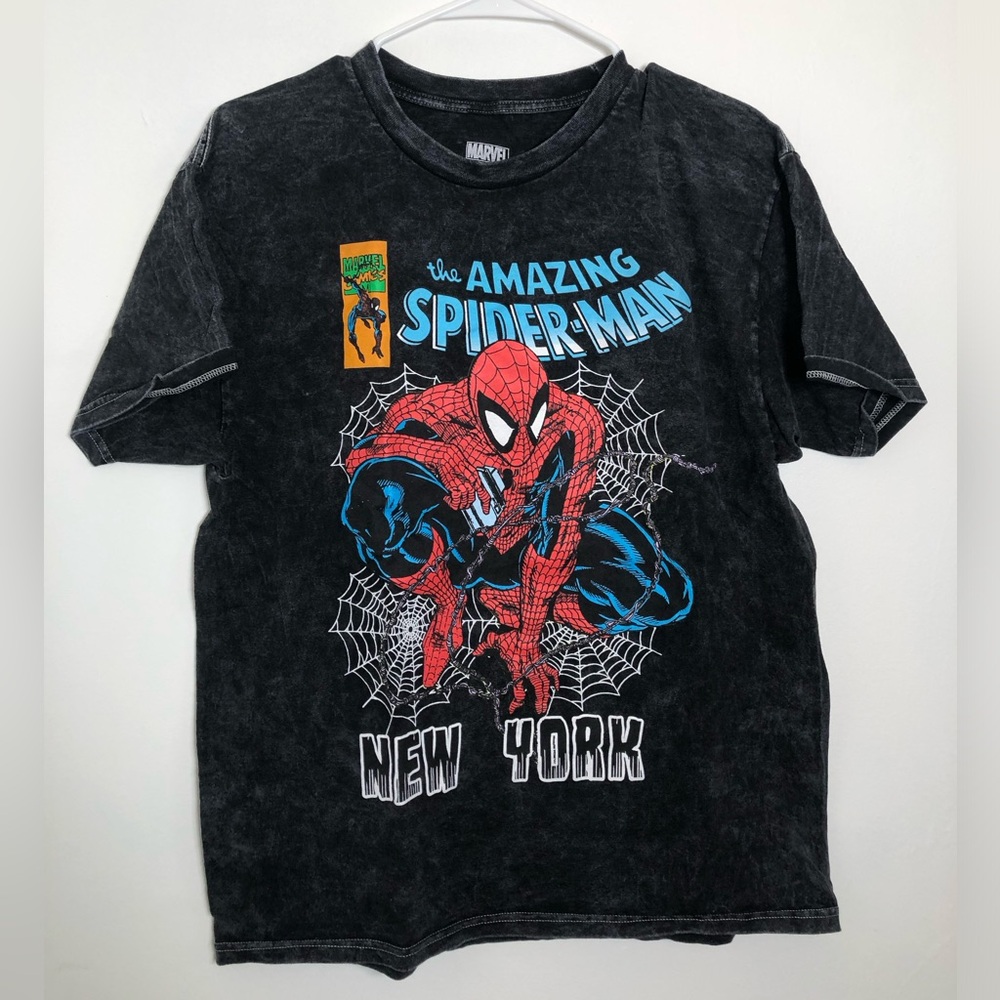 Spider-Man Marvel Black Graphic Tee